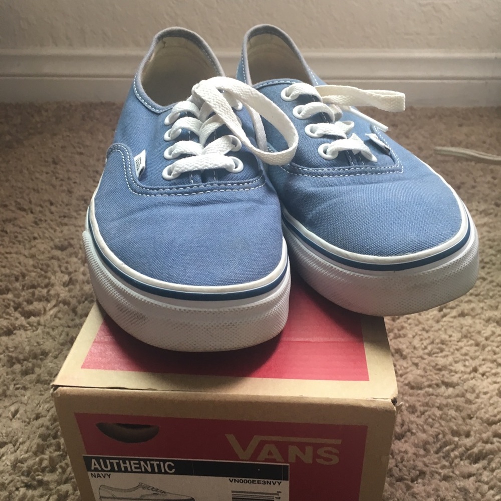 Authentic Navy Blue Vans women size 6.5